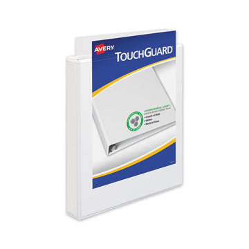 Avery® Touchguard Protection Heavy-duty View Binders With Slant Rings, 3 Rings, 1.5" Capacity, 11 X 8.5, White freeshipping - TVN Wholesale